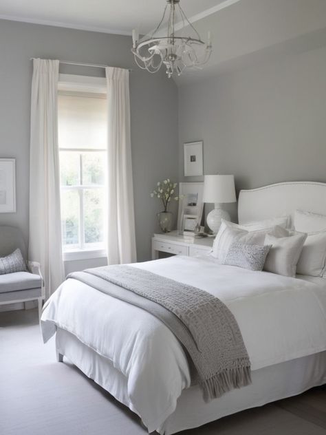 10 Amazing Gray and White Bedroom Ideas on Pinterest Gray Inspired Bedroom, White Bedroom With Gray Accent Wall, Bedroom Decor Grey Furniture, Light Gray Guest Bedroom, Room Decor Ideas Grey Walls, Bedroom Ideas With Grey Floors, Grey Day Bed Bedroom Ideas, Bedroom Ideas For Small Rooms Gray, Gray Colors For Bedrooms