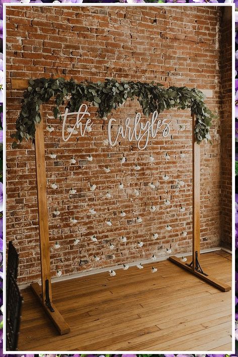 Looking to create a stunning wedding backdrop on a budget? Check out these 9 DIY wedding backdrop ideas that will add a touch of elegance to your special day. From rustic to modern designs, these affordable and easy-to-make backdrops will make your wedding ceremony truly memorable. Get inspired and start crafting your dream backdrop today! Diy Rustic Backdrop, Room Divider Photo Backdrop, Easy Wedding Photo Backdrop, Simple Wedding Photo Backdrop, Brick Wall Wedding Backdrop, Wedding Photo Backdrop Diy, Wooden Backdrop Wedding, Modern Photo Backdrop, Picture Backdrop Wedding