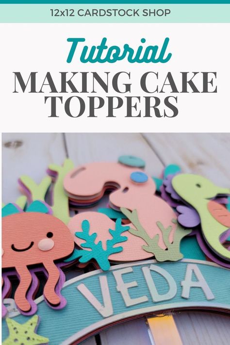 making cake toppers How To Make Cake Toppers With Silhouette, Diy Paper Cake Topper, Make Cake Topper With Cricut, Cricut Joy Cake Topper Diy, Free Printable Cake Topper Birthday, Cricut Cake Toppers Diy, How To Make Cake Toppers Diy, How To Make Toppers For Cakes, Making Cake Toppers With Cricut