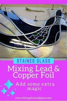 Lead Came Tutorial, Lead Came Stained Glass Patterns, Stained Glass Techniques, Stained Glass Diy Tutorials, Stained Glass Repair, Stained Glass Project, Copper Foiling, Glass Art Techniques, Stained Glass Studio