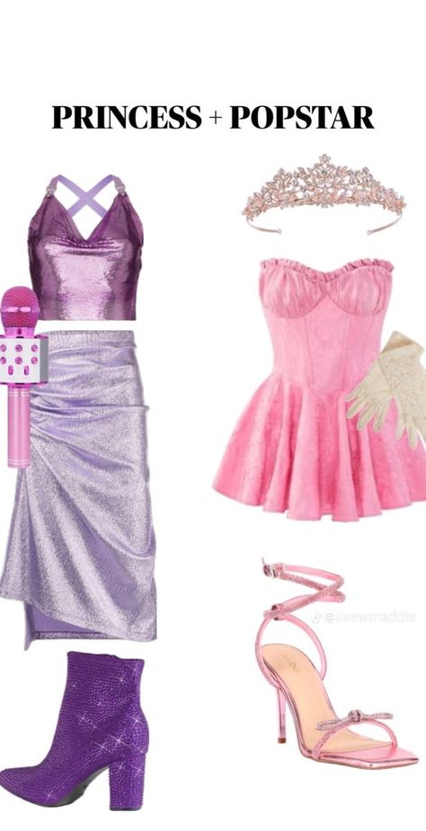 Princess And Popstar, Duo Costume Ideas, Cute Easy Halloween Costumes, Duo Ideas, Barbie Halloween Costume, Cute Group Halloween Costumes, Classy Halloween Costumes, Matching Halloween Costumes, Bff Halloween Costumes