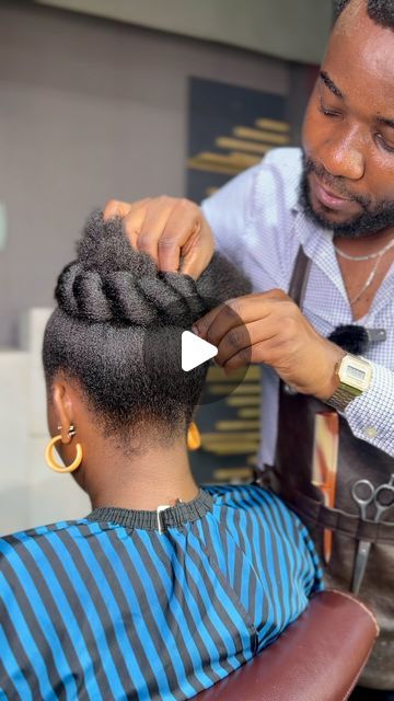 Natural Twist Styles For Short Hair, African Hair Updo Styles, Simple Natural Hair Updo, African Hairstyles For Wedding, Natural Hair Ponytail Braid, Styling African Natural Hair, Beautiful Natural Hair Styles, Crochet 4c Hair, How To Style African Natural Hair