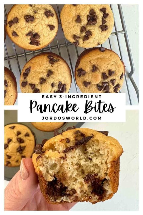 Easy Pancake Bites Pancake Bites Recipe, Raspberry Pancakes, Hello Morning, Pork And Beans, Meal Prep Meals, Healthy Pancake, Easy Pancake, Pancake Bites, Bite Size Food