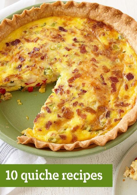 Bacon And Cheese Quiche, Cheese Quiche Recipe, Bacon Quiche, Cheese Quiche, Quiche Recipe, Kraft Recipes, Quiche Recipes, Breakfast Brunch Recipes, Breakfast Time