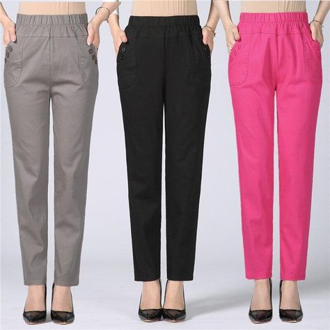 NewLook Broadcloth, Button, C4315, COTTON, Elastic Waist, Flat, Full Length, High, Office Lady, Office Pants, Panelled, Plus Size XL5XL, Pockets, Polyester, REGULAR, Solid, Solid Color, Straight, Trousers Women, Women Plus Size 5Xl High Waist Stretch Long Pants Women Cotton Straight Trousers Women Pantalon Femme Work Office Ladies Pants C4315 Types Of Women Pants, Straight Pant Design, Cotton Pants Women Trousers, Pant Trousers Women Outfit, Straight Pants Design, Cotton Pants Outfit, Cotton Trousers Women, Cotton Straight Pants, Straight Pants Women