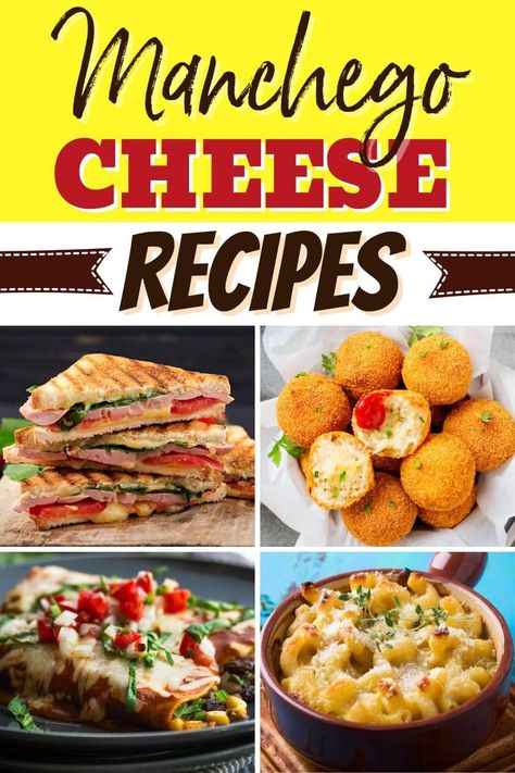 Expand your culinary horizons with these mouthwatering manchego cheese recipes! From enchiladas to Spanish carbonara, these dishes will surely make you drool. Pollo Manchego Recipe, Recipes With Manchego Cheese, Manchego Cheese Recipes, Manchego Recipes, Spanish Cheese, Hispanic Recipes, Chef Club, Tapas Dishes, Manchego Cheese