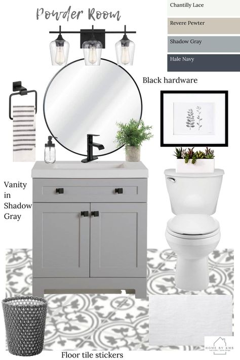 Powder Room Renovation, Half Bath Remodel, Powder Room Remodel, Half Bathroom Decor, Powder Room Decor, Space Kitchen, Powder Room Design, Design Boards, Small Bathroom Makeover