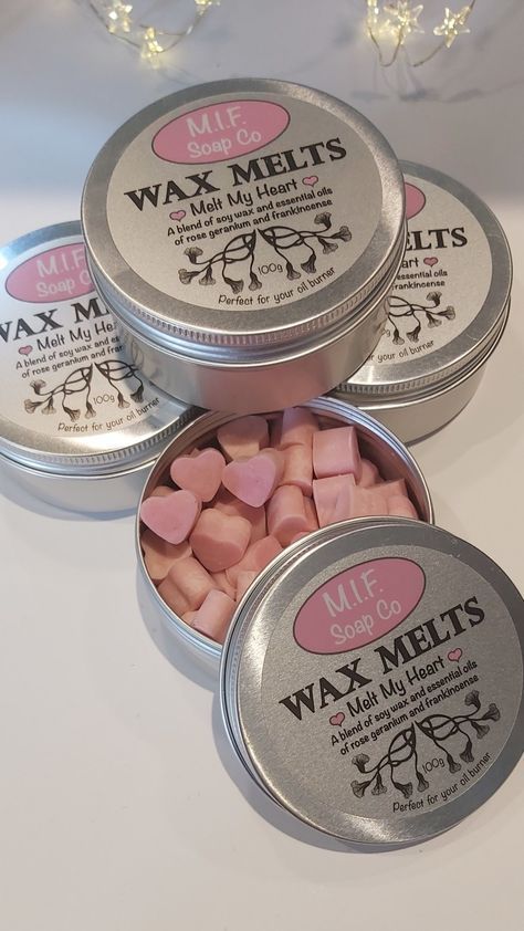 Candle Melt Packaging Ideas, Wax Melts Clamshell, Wax Melt Logo Ideas, Cute Wax Melts Ideas, Cute Candle Packaging, Wax Melt Storage Ideas, Cute Wax Melts, Wax Melts Ideas, Wax Melt Packaging Ideas