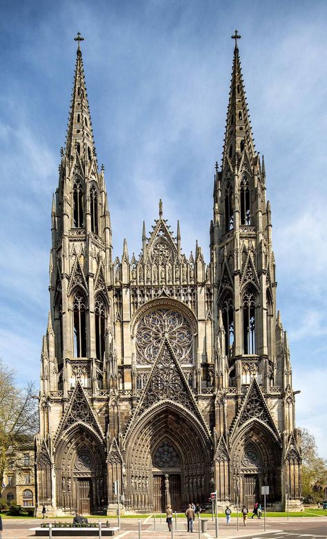 A church in Rouen © Michael Evans Photographer 2013 Gothic Architecture Drawing, Goth Architecture, Rouen Cathedral, Michael Evans, Rouen France, Gothic Buildings, Gothic Cathedrals, Cathedral Architecture, Gothic Cathedral