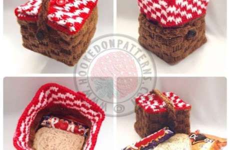 Lunch Bags Pattern, Crochet Food, Picnic Bag, Fun Crochet Projects, Crochet Poncho, Crochet Basket, Bag Crochet, Cute Crochet, Crochet Crafts