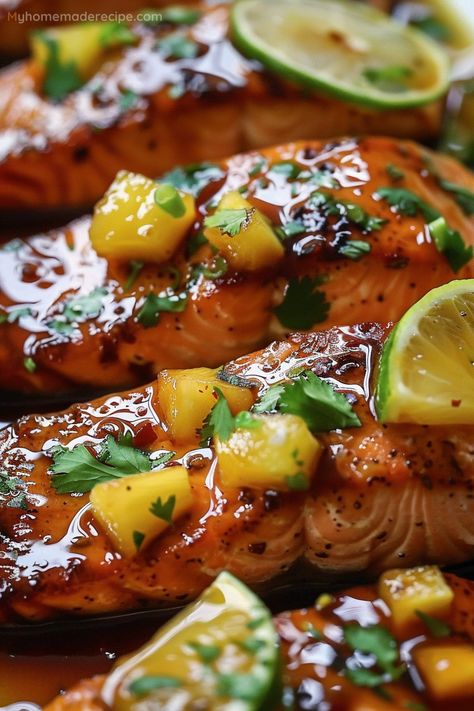 Savor The Unforgettable Honey Pineapple Salmon Tonight - My Home Made Recipe Pineapple Sauce For Fish, Pineapple Glazed Salmon, Salmon And Pineapple Recipes, Salmon With Pineapple Recipes, Salmon Pineapple Recipes, Honey Pineapple Salmon, Pineapple Salmon Recipes, Pineapple Recipes Dinner, Hawaiian Salmon