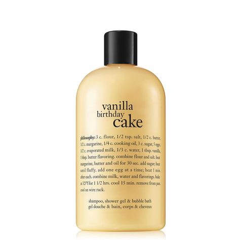 Philosophy Vanilla Birthday Cake Shampoo, Bubble Bath, & Body Wash Philosophy Vanilla, Best Body Wash, Vanilla Birthday Cake, Bath Gel, Pineapple Smoothie, Body Washes, Avon Products, Etude House, Hair Nails