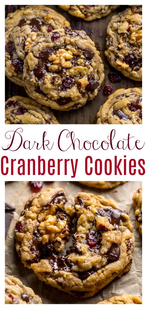 Christmas Market Baked Goods, Cranberry Honey Cookies, Cranberry Chocolate Chip Oatmeal Cookies, Dried Cranberry Recipes Healthy, Cranraisin Recipes, Whole Cranberry Recipes, Dried Cranberry Cookies, Dried Cherry Cookies, Dried Cranberry Recipes