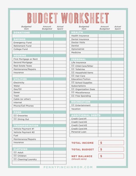 55 Free Printable Budget Worksheets 66 selfcareplanner #freeplanners⏲ Budget Sheet Template, Faire Son Budget, Personal Budget Template, Printable Budget Worksheet, Budget Spreadsheet Template, Budget Planner Free, Budget Template Free, Budget Worksheet, Excel Budget Template