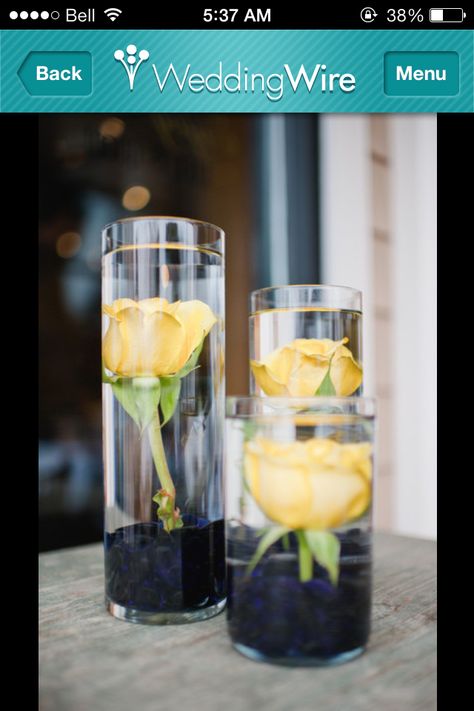 centrepieces Navy And Lemon Wedding, Black And Yellow Wedding Decorations, Black White And Yellow Wedding, Yellow Black Wedding, Yellow And Navy Wedding, Navy Decorations, Black And Yellow Wedding, Blue And Yellow Wedding, Yellow Centerpieces