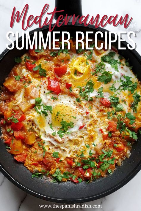 Summer Mediterranean Diet Recipes, Summer Mediterranean Recipes, Italian Summer Recipes Dinner, Summer Mediterranean Meals, Mediterranean Seafood Recipes, Summer Italian Recipes, Mediterranean Dinner Party, Too Hot To Cook, Summer Dinner Ideas