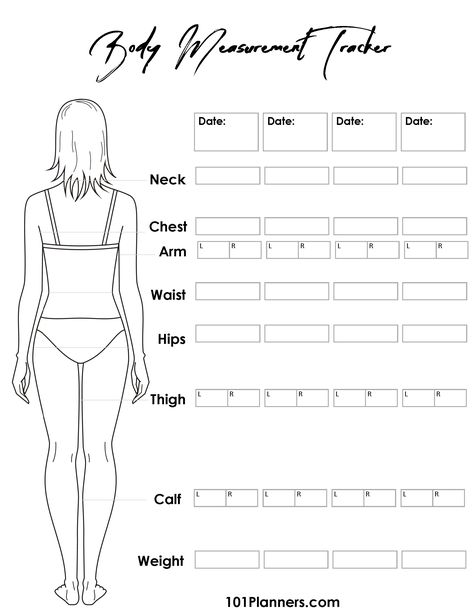 Measurements Chart For Women Fitness, Free Printable Body Measurement Chart, Body Mesurment Chart Women, Taking Body Measurements For Women, Womens Measurement Chart, Perfect Body Measurements Women, Body Measurement Chart Printable Free, Body Measurement Chart Women, Measurements Chart For Women