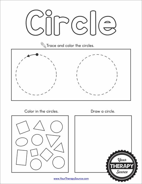 Shapes Worksheet Preschool - Free Printables - Your Therapy Source Shape Worksheets For Kindergarten, Shapes Worksheets Preschool, Shapes Worksheets For Kids, Shapes Worksheets For Kindergarten, Preschool Activities Printable Free, Shapes Preschool Printables, October Preschool, Coloring Pages Preschool, Preschool Worksheets Free Printables