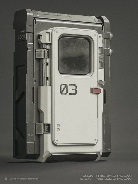 ArtStation - Optimized SciFi Door Design (Game ready), Josh Gambrell Cyberpunk Door Design, Sci Fi Door Design, Sci-fi Door, Scifi Door, Futuristic Door, Spaceship Door, Scifi Props, Sci Fi Room, Scifi Design