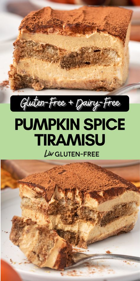 Dairy Free Thanksgiving, Gluten Free Dairy Free Dessert, Dairy Free Pumpkin, Easy Gluten Free Desserts, Fall Drink, Gluten Free Thanksgiving, Italian Dessert, Gluten And Dairy Free, Sans Gluten Sans Lactose