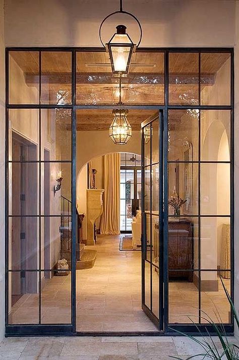 Pintu Interior, Steel Frame Doors, Steel Entry Doors, Steel Windows, French Door, Modern Country, Steel Doors, Interior Door, Glass Doors