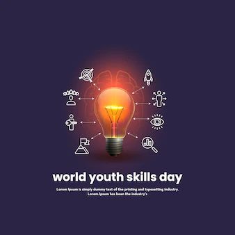 Youth Skills Day Vectors, Photos and PSD files | Free Download World Youth Skills Day Creative Ads, World Youth Skills Day, Youth Skills Day, Happy Birthday Template, Youth Day, Creative Graphics, Birthday Template, Creative Ads, Logo Design Trends