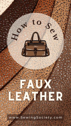 How to Sew Faux Leather – Sewing Society Lv Faux Leather Fabric, Diy Faux Leather Sewing Projects, Faux Leather Bag Pattern Free, Sewing With Faux Leather Projects, Faux Leather Diy Projects Ideas, Sewing Faux Leather Fabric, Faux Leather Purse Pattern, Faux Leather Purse Diy, Crafts With Faux Leather Sheets