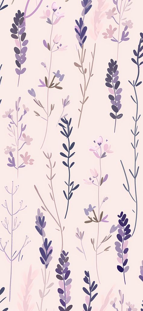 Cute Pictures For Background, Pretty Wallpapers Aesthetic Purple, Lavender Cute Wallpaper, Ipad Wallpaper Aesthetic Lavender, Lavendar Things, Patterned Wallpaper Iphone, Wlapper Iphone, Pastel Purple Iphone Wallpaper, Cartoonish Wallpaper