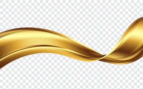 Gold Wave PNG Gold Png Background, Png For Graphic Design, Elements For Graphic Design, Golden Ribbon Png, Vector Free Graphic Design, Gold Ribbon Png, Silky Background, Gold Frame Png, Gold Graphic Design