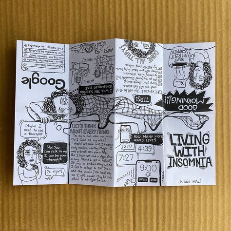 ZINE on Behance One Page Zine Template, Zine Aesthetic Ideas, Zine Illustration Drawings, Zine Ideas Art, Zine Making Ideas, Zine About Me, Zine Examples Inspiration, Art Zine Layout Design, How To Make Zines