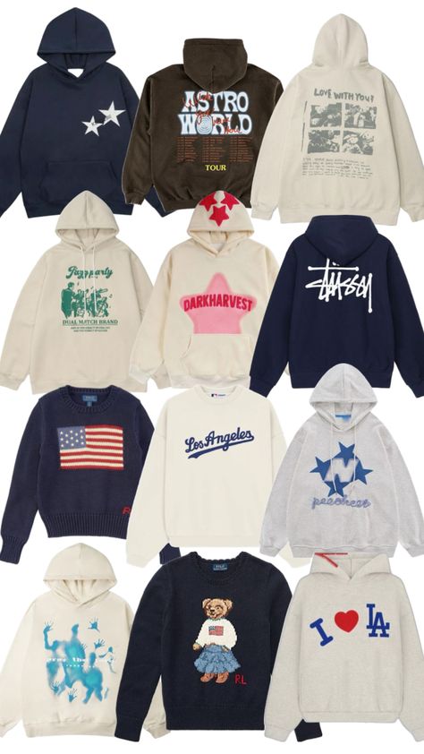 Hoodie sweater inspo #hoodie #sweater #inspo #wishlist #trendy #giftguide Astro Hoodie, Stussy Hoodie, Travis Scott Cactus Jack, Outfit Inspo Casual, Trendy Hoodies, Cactus Jack, Hoodie Brands, Cute Hoodie, Winter Fits