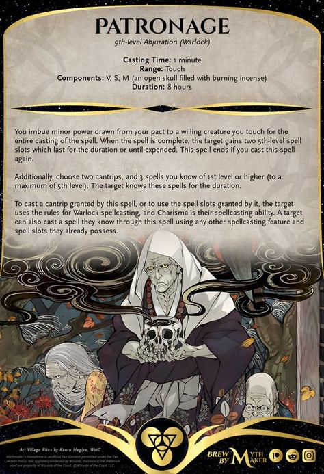 Alchemist Supplies, Fantasy Abilities, Homebrew 5e, Necromancy Spells, Dm Notes, 5e Spells, Homebrew Spells, Warlock Spells, Dnd Spells