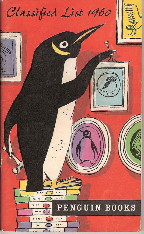 Pinguin Illustration, Mid Century Books, Penguin Books Covers, Penguin Illustration, British Books, Vintage Animals, Vintage Penguin, Penguin Book, Penguin Art