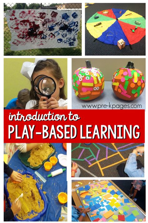 play-based learning for prek. How can play possibly align with curriculum, meet standards, and help our students learn? The truth is: children learn best through play – it takes fewer repetitions to fully learn a new concept when it is learned through play and exploration. Play isn’t a break from learning. Quite the contrary, it’s a time where your little learners are developing skills that can’t be taught with worksheets. Learning Philosophy, Play Based Learning Kindergarten, Play Based Kindergarten, Inquiry Based Learning Activities, Project Based Learning Kindergarten, Play Based Classroom, Nanny Ideas, Kindergarten Classrooms, Pre K Pages