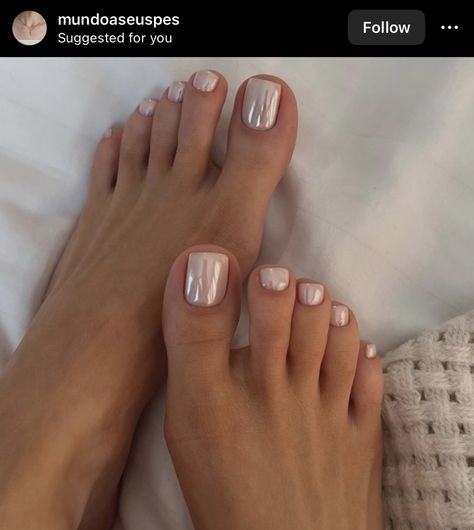 Wedding Toe Nails, Inspirational Nails, Feet Nail Design, Gel Toe Nails, Toe Nail Color, Blush Nails, Neutral Nails, Manicure Y Pedicure, Classy Nails