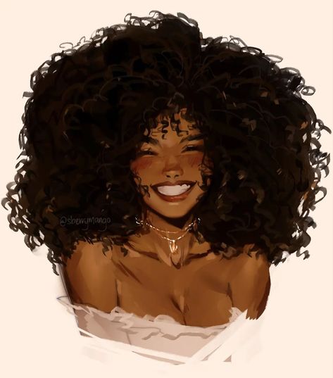 Beautiful Pencil Drawings, Curly Hair Drawing, Black Cartoon, Arte Inspo, Black Love Art, Black Art Pictures, Afro Art, Woman Drawing, Cute Art Styles