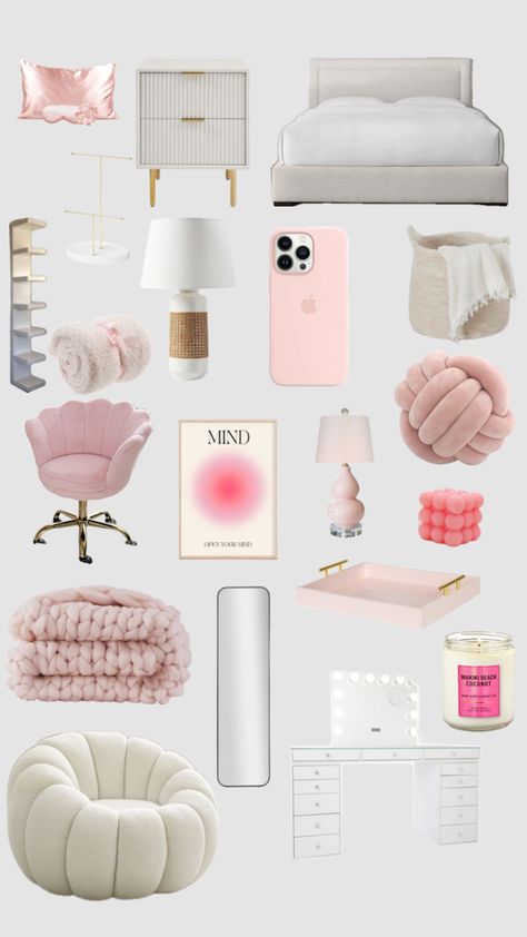 Teen Room Designs, Bedroom Ideas For Small Rooms Cozy, Neon Bedroom, Hiasan Bilik Tidur, White Room Decor, Diy Room Decor For Teens, Luxury Room Bedroom, Pink Room Decor, Preppy Room Decor