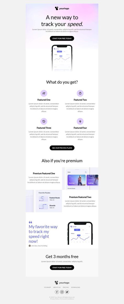 App Email Design, App Features Design, Mailchimp Email Template, Infographic Email Design, Edm Template Design, Onboarding Email Design, Testimonials Email Design, Apple Email Design, Lululemon Graphic Design