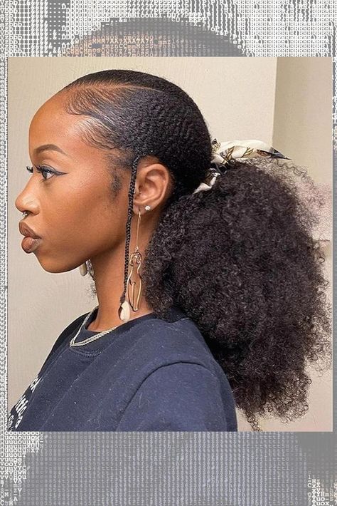 Natural Hair Ponytail Styles, Natural Hair Ponytail, Healthy Curls, Medium Natural Hair Styles, Cabello Afro Natural, Pelo Afro, 4c Natural Hair, Hair Ponytail, Natural Hair Styles Easy