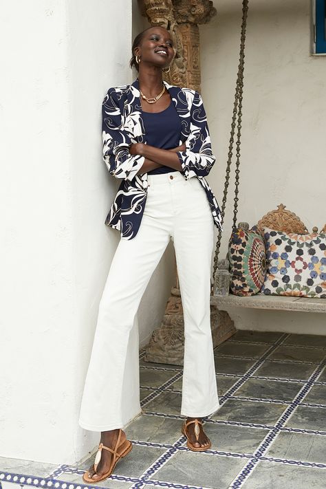 Check out these arrivals from Chico's new collection. Chicos Fashion, New Outfits, White Jeans, Womens Clothing Tops, Shop Now, Spring Summer, Summer Outfits, Summer Fashion, Outfit Inspirations