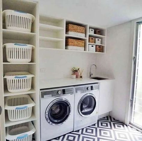 Outdoor Laundry Rooms Shed, Laundry Room Ideas Stacked, Laundry Shed, Small Laundry Room Design, Outdoor Laundry Rooms, Outdoor Laundry, Tiny Laundry, Stacked Laundry Room, Laundry Room Ideas Small Space