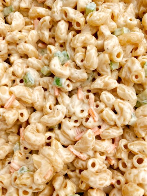 Dairy Free Macaroni Salad — The No Gluten Girl Leftover Ham Recipes Gluten Free Dairy Free, Easy Dinner No Dairy, Dairy Free Gluten Free Pasta Salad, No Dairy Pasta Salad, Potluck Dishes Dairy Free, Easy Gf Df Lunch, Gluten Free Mac Salad, Macaroni Salad Dairy Free, Paleo Macaroni Salad