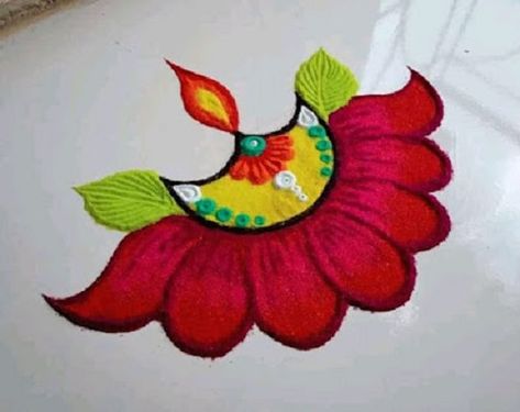 Latest 50 Easy Rangoli Designs Kolam For Beginners for Festivals - Tips and Beauty Easy Rangoli For Diwali, Diwali Rangoli Ideas, Rangoli Images, Rangoli Designs For Diwali, New Rangoli, Diwali Rangoli Designs, Rangoli For Diwali, Diwali Design, Easy Rangoli Designs Videos