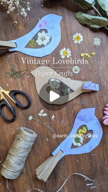 11K likes, 333 comments - earth_and_sky_play on January 12, 2024: "Vintage Lovebirds 🐦 - Free template Merging from Winter into Valentine's and gearing up to th..." Bird Crafts For Kids, Bird Paper Craft, Tea Party Crafts, Birds For Kids, Anna Craft, Bird Craft, Bird Template, Window Crafts, Vintage Template