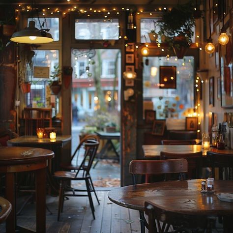 Coffeeshop Aesthetic Cozy, Wooden Cafe Design, Aesthetic Cafe Photos, Rustic Cafe Decor, Art Cafe Interior, Cafe Interior Design Cozy, Cozy Restaurant Interior, Rustic Cafe Interior, Cozy Cafe Aesthetic