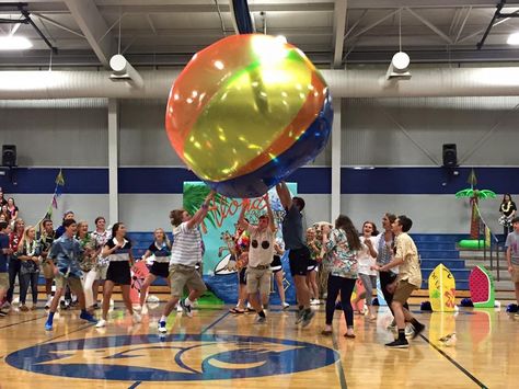 Hawaiian Themed  Pep Rally 8•26•16 Class Game Hawaiian Pep Rally Games, Hawaiian Cheer Theme, Hawaiian Themed Pep Rally, Aloha Pep Rally, Pep Fest Games, Pep Rally Activities, Fun Pep Rally Games, Hawaiian Pep Rally, Rally Game Ideas