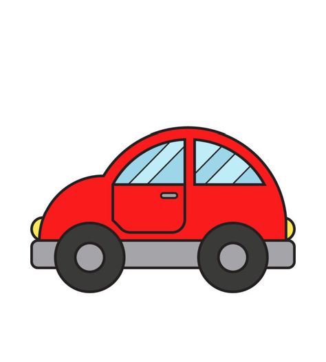 Cute Car Outline Drawing Drawing Ideas Easy Car, Small Car Drawing, Cute Car Drawing, Toy Car Drawing, Car Simple Drawing, Car Drawing Simple, Car Outline Drawing, Car Cartoon Drawing, Car Easy Drawing