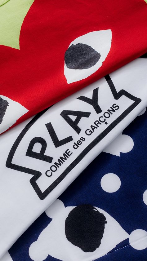 Comme Des Garcons T Shirt, Cdg Play, Play Comme Des Garcons, Rei Kawakubo, Comme Des Garcons Play, Tokyo Ravens, Iphone Wallpaper Photos, Neymar Jr, Streetwear Men Outfits