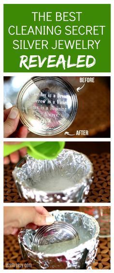 Removing Tarnish From Silver, Cleaning Silver, Jewelry Cleaner Diy, Upcycling Design, Clean Silver, Cleaning Diy, Clean Jewelry, Silver Jewelry Cleaner, Silver Cleaning