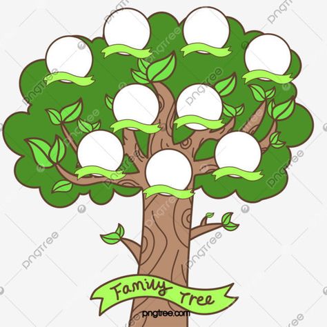 Family Tree Drawing, Family Tree Clipart, Family Tree For Kids, Genealogy Tree, Body Parts Preschool, Family Tree Designs, Family Tree Project, Christmas Tree Background, Tree Family